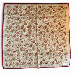 Vintage Ralph Lauren Floral Handkerchief Cotton Pocket Square Unused Japan
